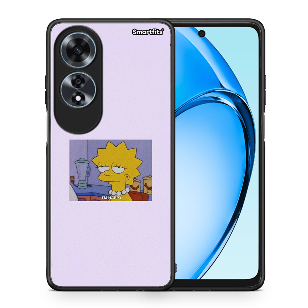 Θήκη Oppo A60 4G So Happy από τη Smartfits με σχέδιο στο πίσω μέρος και μαύρο περίβλημα | Oppo A60 4G So Happy case with colorful back and black bezels