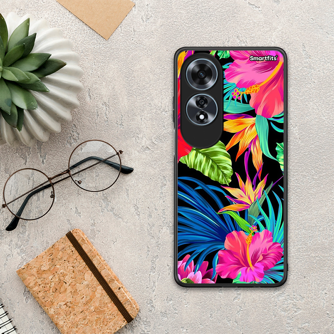 Tropical Flowers - Oppo A60 4G θήκη