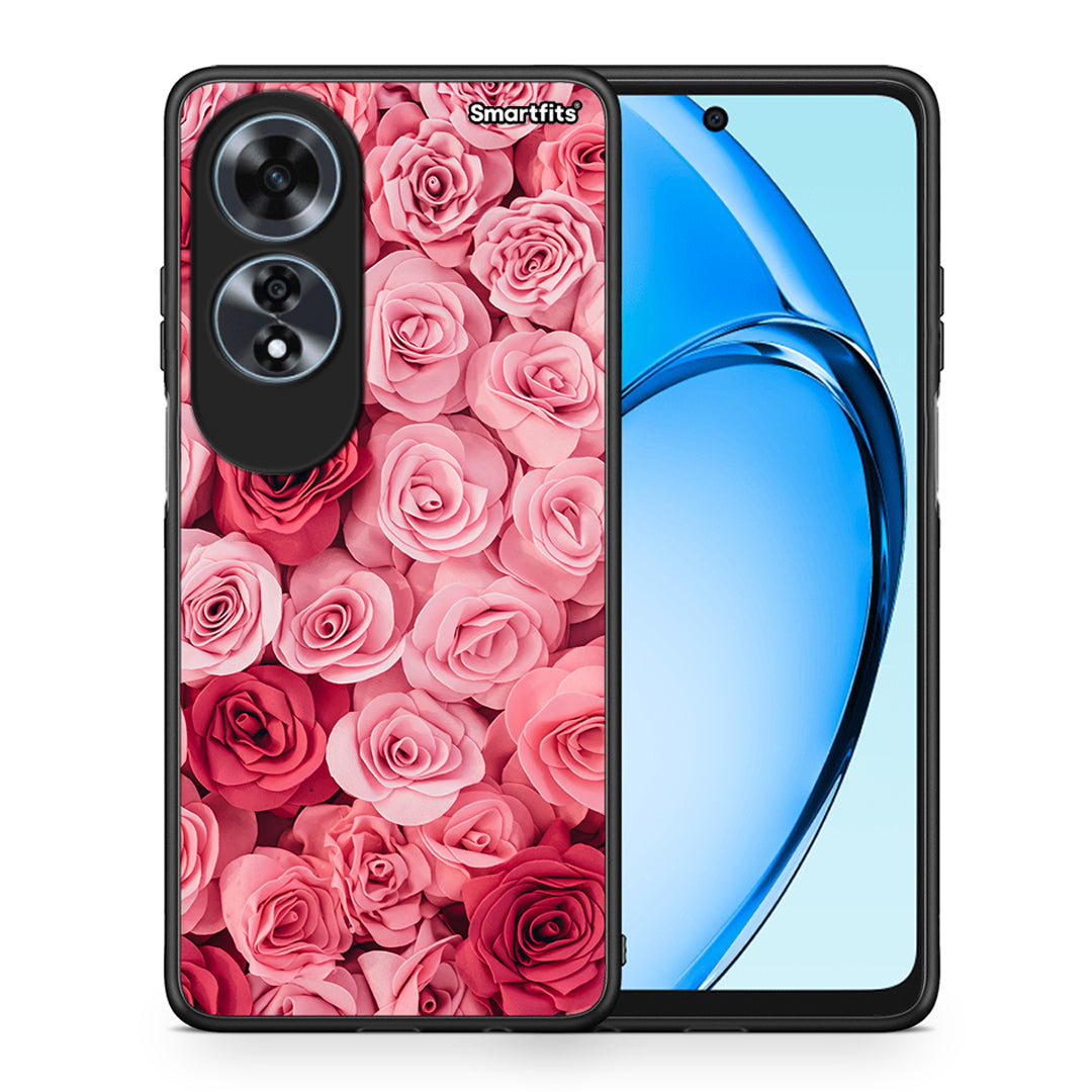 Θήκη Oppo A60 4G RoseGarden Valentine από τη Smartfits με σχέδιο στο πίσω μέρος και μαύρο περίβλημα | Oppo A60 4G RoseGarden Valentine case with colorful back and black bezels