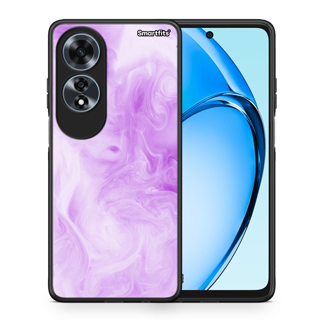 Θήκη Oppo A60 4G Lavender Watercolor από τη Smartfits με σχέδιο στο πίσω μέρος και μαύρο περίβλημα | Oppo A60 4G Lavender Watercolor case with colorful back and black bezels