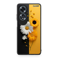 Thumbnail for Oppo A60 4G Yellow Daisies θήκη από τη Smartfits με σχέδιο στο πίσω μέρος και μαύρο περίβλημα | Smartphone case with colorful back and black bezels by Smartfits