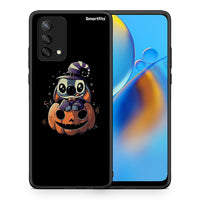 Thumbnail for Θήκη Oppo A74 4G Halloween Stitch από τη Smartfits με σχέδιο στο πίσω μέρος και μαύρο περίβλημα | Oppo A74 4G Halloween Stitch case with colorful back and black bezels