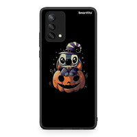 Thumbnail for Oppo A74 4G Halloween Stitch θήκη από τη Smartfits με σχέδιο στο πίσω μέρος και μαύρο περίβλημα | Smartphone case with colorful back and black bezels by Smartfits