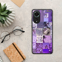 Thumbnail for Purple Aesthetic Collage - Oppo A78 4G θήκη