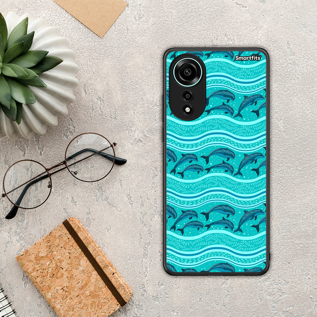 Swimming Dolphins - Oppo A78 4G case