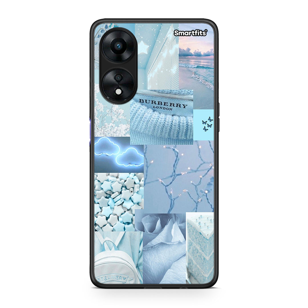 Θήκη Oppo A78 Ciel Aesthetic Collage από τη Smartfits με σχέδιο στο πίσω μέρος και μαύρο περίβλημα | Oppo A78 Ciel Aesthetic Collage Case with Colorful Back and Black Bezels