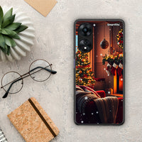 Thumbnail for Θήκη Oppo A78 Home For Christmas από τη Smartfits με σχέδιο στο πίσω μέρος και μαύρο περίβλημα | Oppo A78 Home For Christmas Case with Colorful Back and Black Bezels