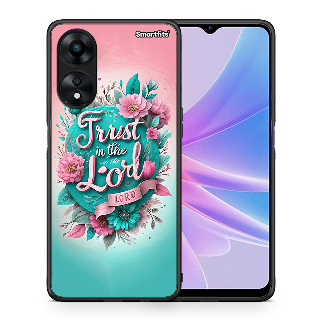 Θήκη Oppo A78 Lord Trust από τη Smartfits με σχέδιο στο πίσω μέρος και μαύρο περίβλημα | Oppo A78 Lord Trust Case with Colorful Back and Black Bezels