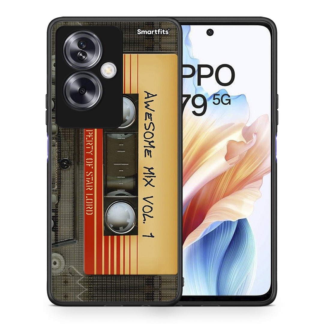 Θήκη Oppo A79 / A2 Awesome Mix από τη Smartfits με σχέδιο στο πίσω μέρος και μαύρο περίβλημα | Oppo A79 / A2 Awesome Mix case with colorful back and black bezels