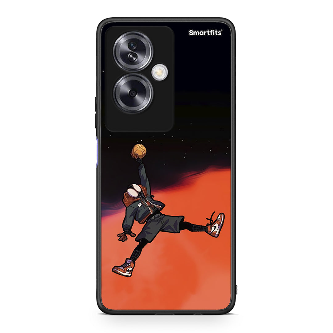Oppo A79 / A2 Basketball Hero θήκη από τη Smartfits με σχέδιο στο πίσω μέρος και μαύρο περίβλημα | Smartphone case with colorful back and black bezels by Smartfits