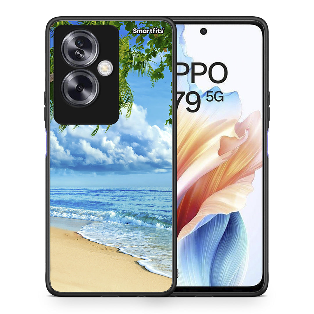 Θήκη Oppo A79 / A2 Beautiful Beach από τη Smartfits με σχέδιο στο πίσω μέρος και μαύρο περίβλημα | Oppo A79 / A2 Beautiful Beach case with colorful back and black bezels