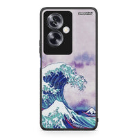 Thumbnail for Oppo A79 / A2 Blue Waves θήκη από τη Smartfits με σχέδιο στο πίσω μέρος και μαύρο περίβλημα | Smartphone case with colorful back and black bezels by Smartfits