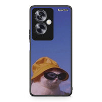 Thumbnail for Oppo A79 / A2 Cat Diva θήκη από τη Smartfits με σχέδιο στο πίσω μέρος και μαύρο περίβλημα | Smartphone case with colorful back and black bezels by Smartfits