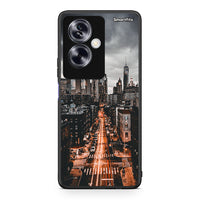 Thumbnail for Oppo A79 / A2 City Lights θήκη από τη Smartfits με σχέδιο στο πίσω μέρος και μαύρο περίβλημα | Smartphone case with colorful back and black bezels by Smartfits