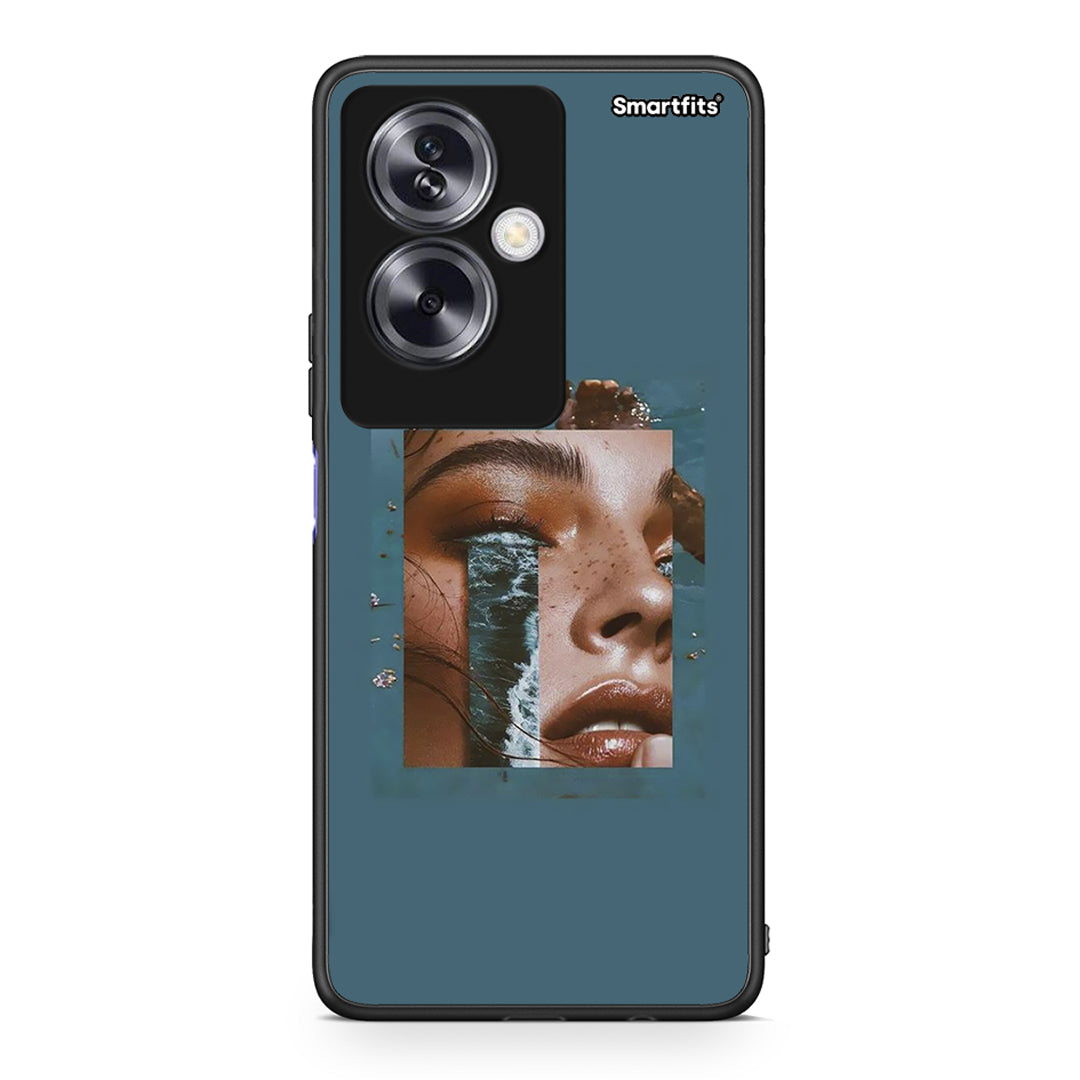 Oppo A79 / A2 Cry An Ocean θήκη από τη Smartfits με σχέδιο στο πίσω μέρος και μαύρο περίβλημα | Smartphone case with colorful back and black bezels by Smartfits