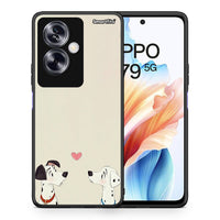 Thumbnail for Θήκη Oppo A79 / A2 Dalmatians Love από τη Smartfits με σχέδιο στο πίσω μέρος και μαύρο περίβλημα | Oppo A79 / A2 Dalmatians Love case with colorful back and black bezels