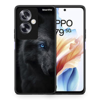 Thumbnail for Θήκη Oppo A79 / A2 Dark Wolf από τη Smartfits με σχέδιο στο πίσω μέρος και μαύρο περίβλημα | Oppo A79 / A2 Dark Wolf case with colorful back and black bezels