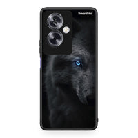 Thumbnail for Oppo A79 / A2 Dark Wolf θήκη από τη Smartfits με σχέδιο στο πίσω μέρος και μαύρο περίβλημα | Smartphone case with colorful back and black bezels by Smartfits