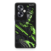 Thumbnail for Oppo A79 / A2 Green Soldier Θήκη Αγίου Βαλεντίνου από τη Smartfits με σχέδιο στο πίσω μέρος και μαύρο περίβλημα | Smartphone case with colorful back and black bezels by Smartfits
