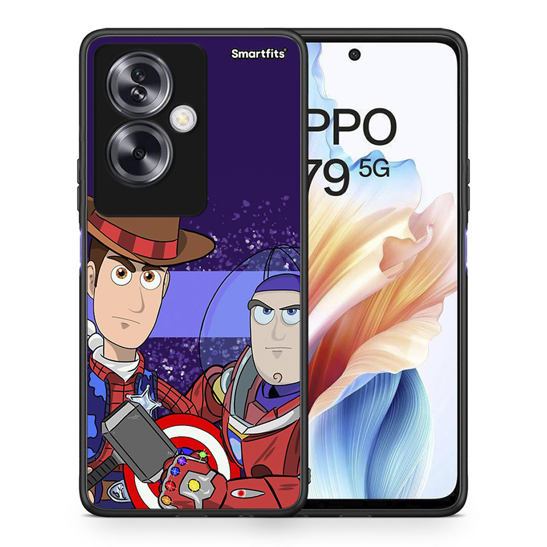 Θήκη Oppo A79 / A2 Infinity Story από τη Smartfits με σχέδιο στο πίσω μέρος και μαύρο περίβλημα | Oppo A79 / A2 Infinity Story case with colorful back and black bezels