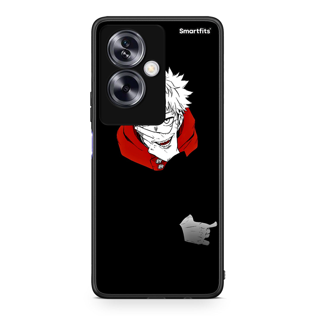 Oppo A79 / A2 Itadori Anime θήκη από τη Smartfits με σχέδιο στο πίσω μέρος και μαύρο περίβλημα | Smartphone case with colorful back and black bezels by Smartfits