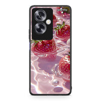 Thumbnail for Oppo A79 / A2 Juicy Strawberries θήκη από τη Smartfits με σχέδιο στο πίσω μέρος και μαύρο περίβλημα | Smartphone case with colorful back and black bezels by Smartfits