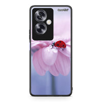 Thumbnail for Oppo A79 / A2 Ladybug Flower θήκη από τη Smartfits με σχέδιο στο πίσω μέρος και μαύρο περίβλημα | Smartphone case with colorful back and black bezels by Smartfits