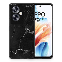 Thumbnail for Θήκη Oppo A79 / A2 Marble Black από τη Smartfits με σχέδιο στο πίσω μέρος και μαύρο περίβλημα | Oppo A79 / A2 Marble Black case with colorful back and black bezels