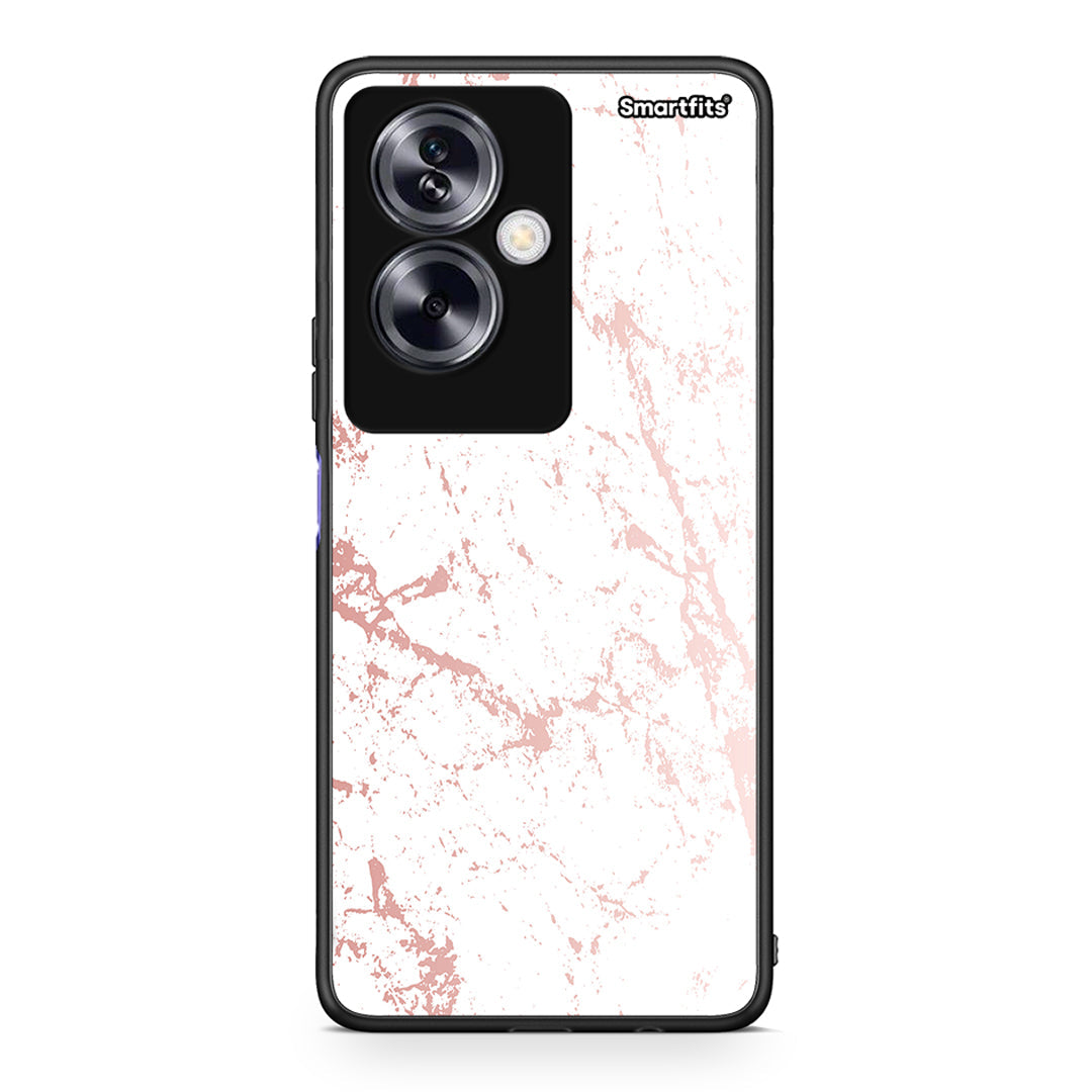 116 - Oppo A79 / A2 Pink Splash Marble case, cover, bumper