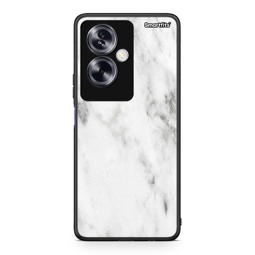 2 - Oppo A79 / A2 White marble case, cover, bumper
