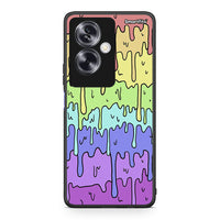 Thumbnail for Oppo A79 / A2 Melting Rainbow θήκη από τη Smartfits με σχέδιο στο πίσω μέρος και μαύρο περίβλημα | Smartphone case with colorful back and black bezels by Smartfits