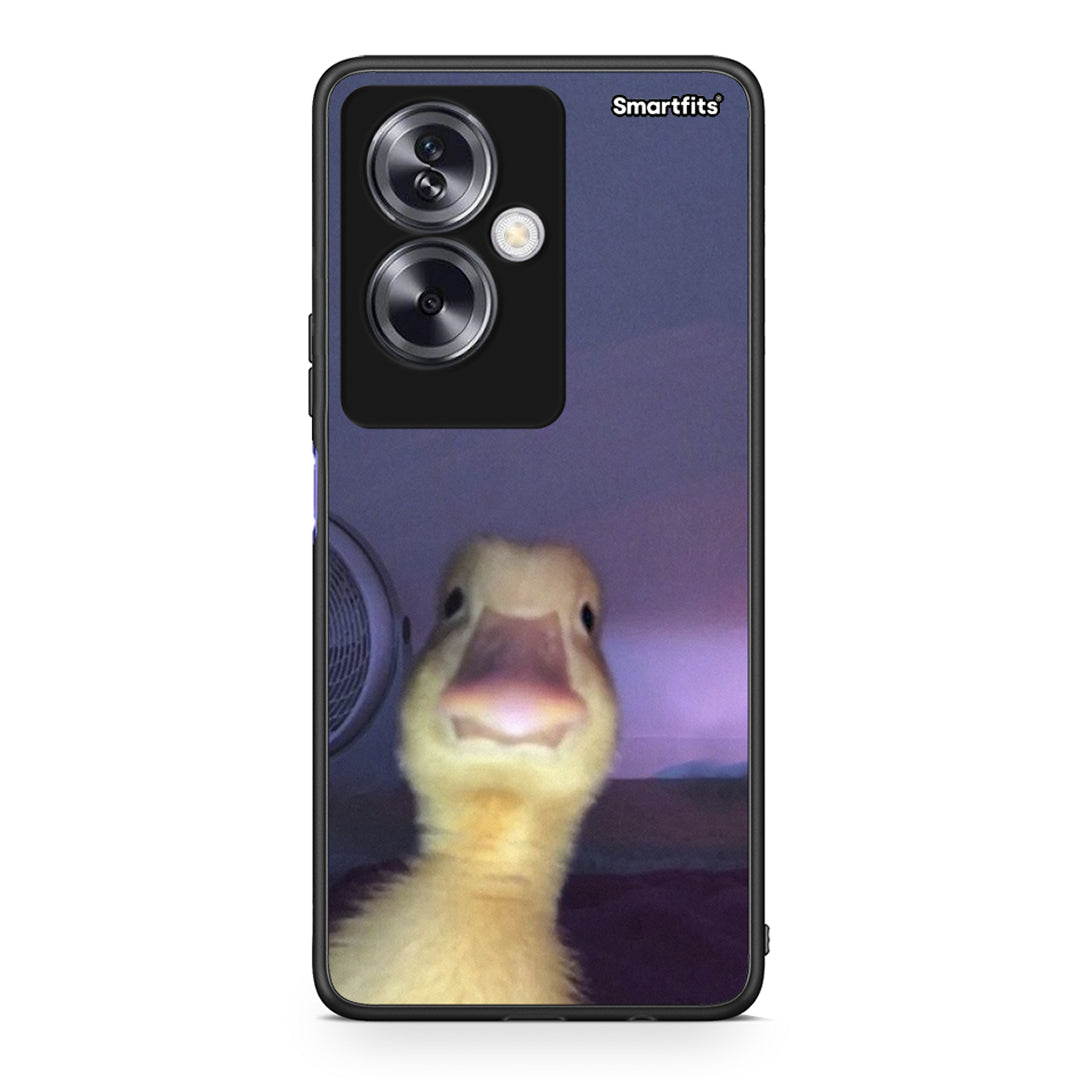 Oppo A79 / A2 Meme Duck θήκη από τη Smartfits με σχέδιο στο πίσω μέρος και μαύρο περίβλημα | Smartphone case with colorful back and black bezels by Smartfits