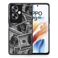 Thumbnail for Θήκη Oppo A79 / A2 Money Dollars από τη Smartfits με σχέδιο στο πίσω μέρος και μαύρο περίβλημα | Oppo A79 / A2 Money Dollars case with colorful back and black bezels