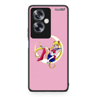 Thumbnail for Oppo A79 / A2 Moon Girl θήκη από τη Smartfits με σχέδιο στο πίσω μέρος και μαύρο περίβλημα | Smartphone case with colorful back and black bezels by Smartfits