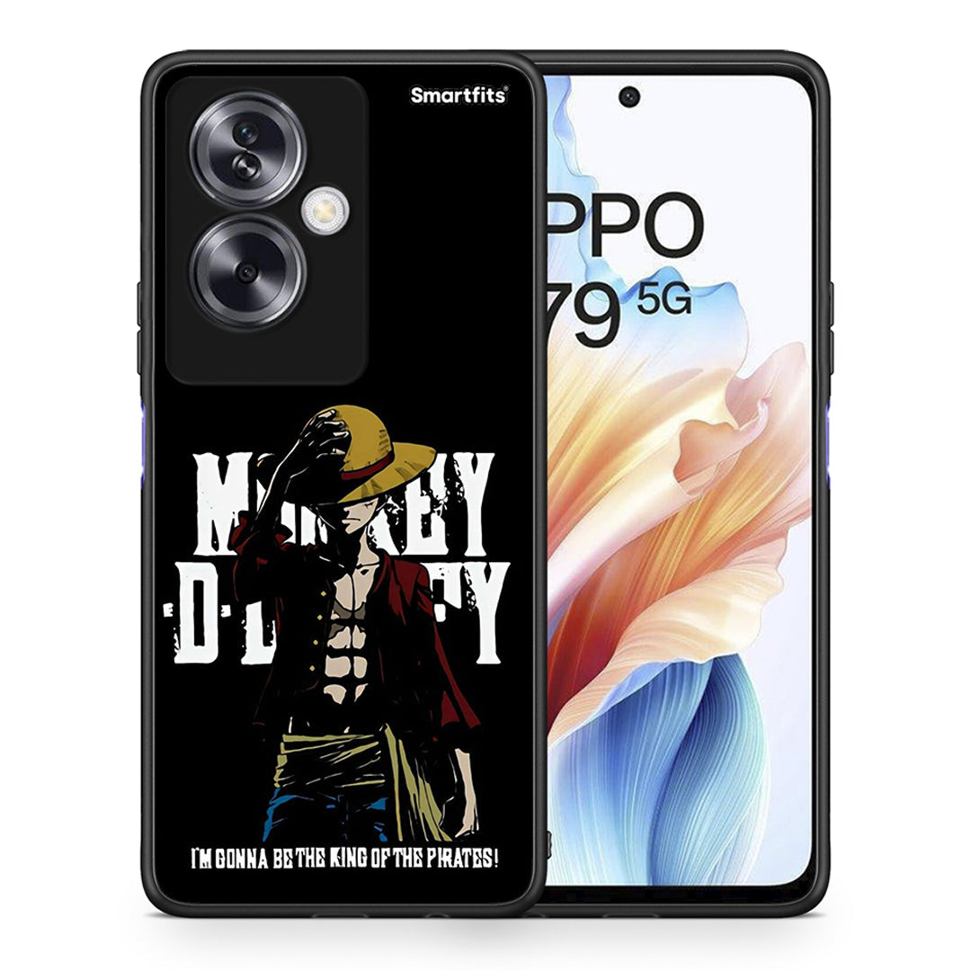 Θήκη Oppo A79 / A2 Pirate King από τη Smartfits με σχέδιο στο πίσω μέρος και μαύρο περίβλημα | Oppo A79 / A2 Pirate King case with colorful back and black bezels