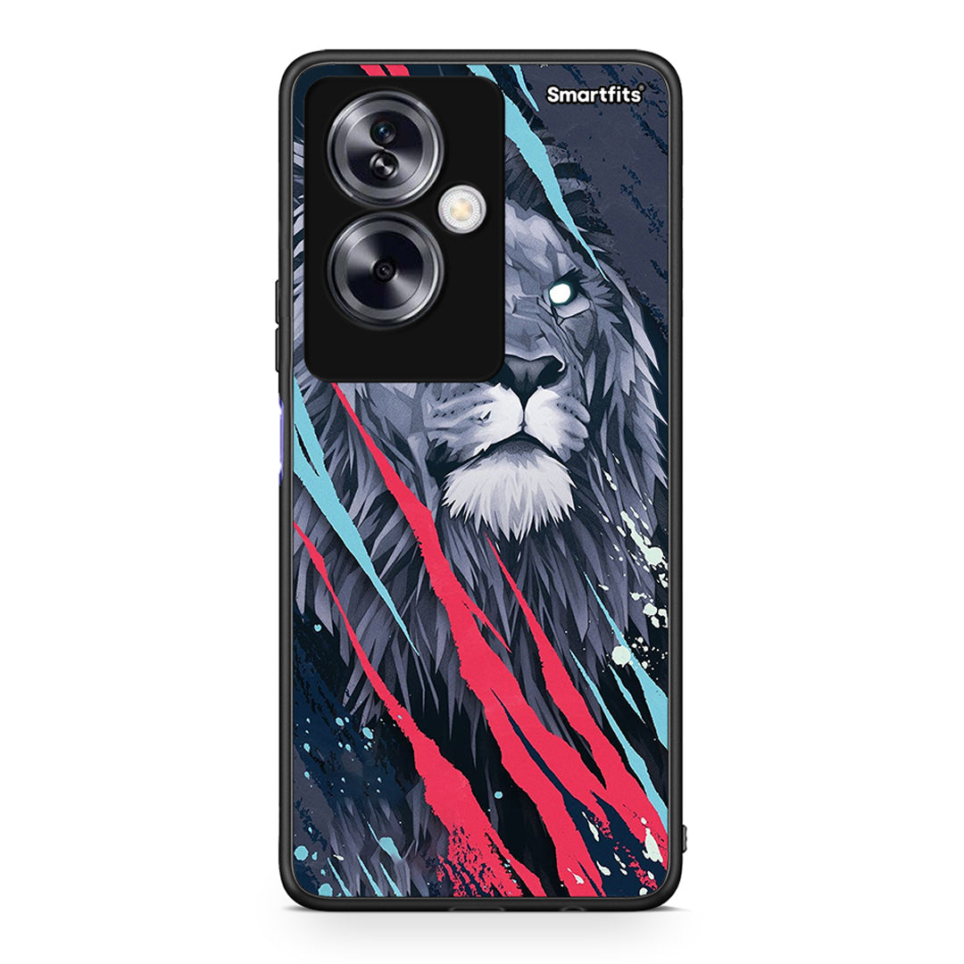 4 - Oppo A79 / A2 Lion Designer PopArt case, cover, bumper