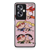 Thumbnail for Oppo A79 / A2 Puff Love Θήκη Αγίου Βαλεντίνου από τη Smartfits με σχέδιο στο πίσω μέρος και μαύρο περίβλημα | Smartphone case with colorful back and black bezels by Smartfits