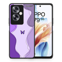 Thumbnail for 078 Purple Mariposa - Oppo A79 / A2 θήκη