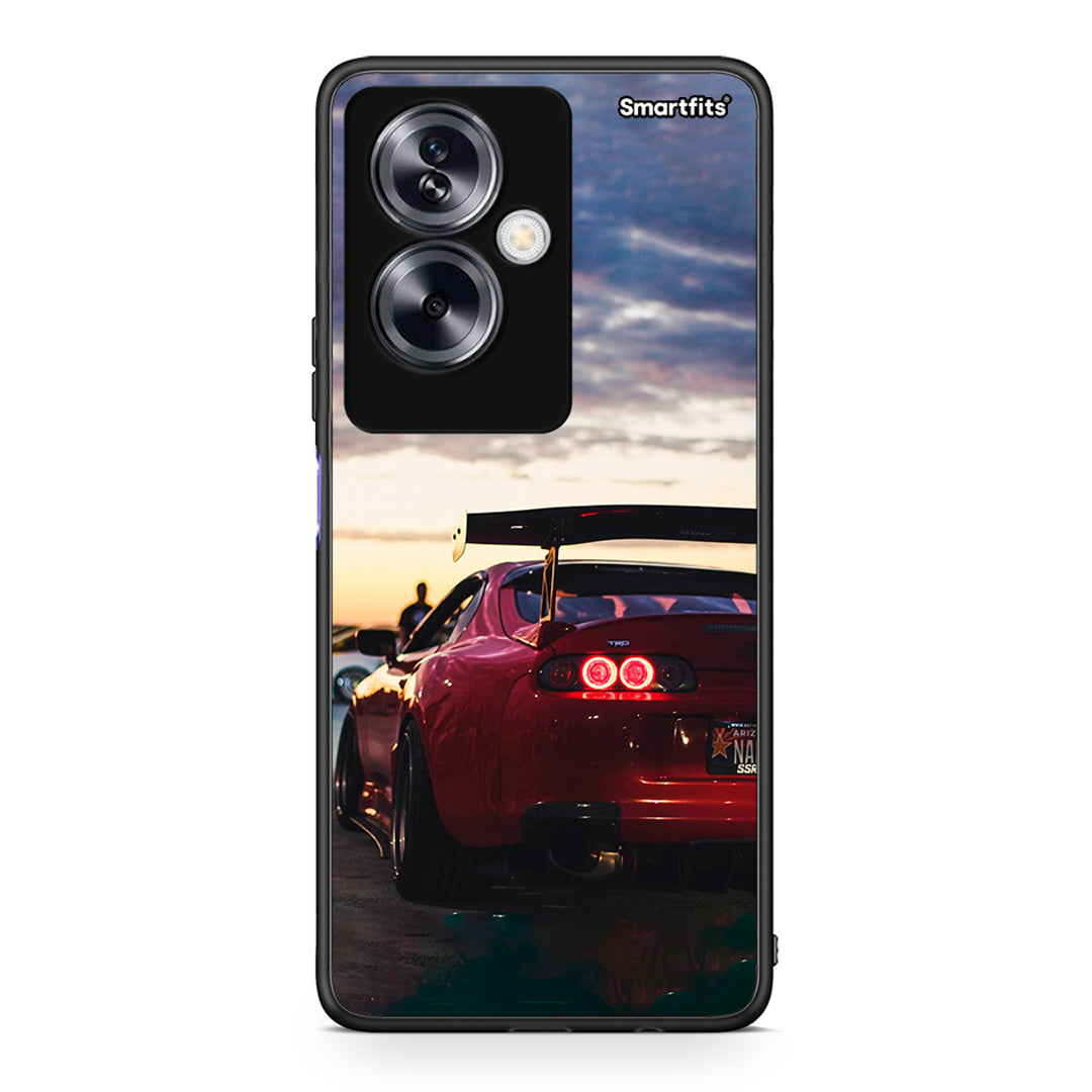 Oppo A79 / A2 Racing Supra θήκη από τη Smartfits με σχέδιο στο πίσω μέρος και μαύρο περίβλημα | Smartphone case with colorful back and black bezels by Smartfits