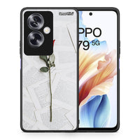 Thumbnail for Θήκη Oppo A79 / A2 Red Rose από τη Smartfits με σχέδιο στο πίσω μέρος και μαύρο περίβλημα | Oppo A79 / A2 Red Rose case with colorful back and black bezels
