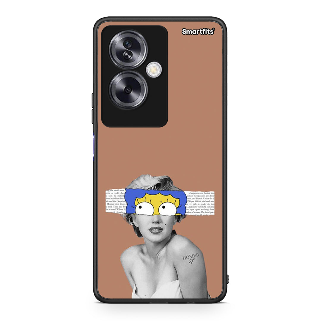 Oppo A79 / A2 Sim Merilyn θήκη από τη Smartfits με σχέδιο στο πίσω μέρος και μαύρο περίβλημα | Smartphone case with colorful back and black bezels by Smartfits