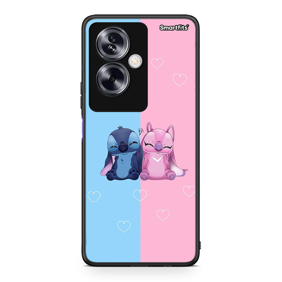 Oppo A79 / A2 Stitch And Angel θήκη από τη Smartfits με σχέδιο στο πίσω μέρος και μαύρο περίβλημα | Smartphone case with colorful back and black bezels by Smartfits