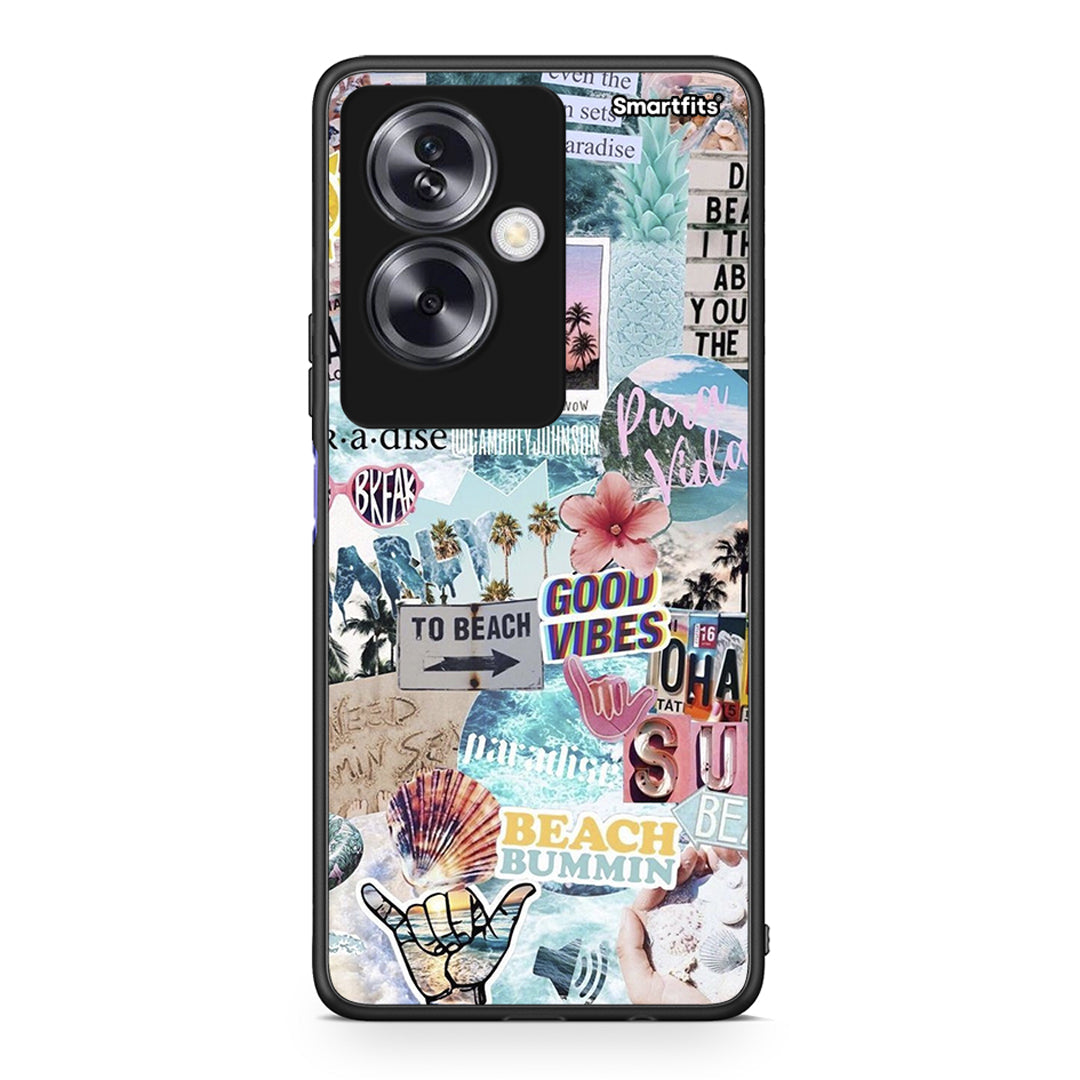 Oppo A79 / A2 Summer Vibes Θήκη από τη Smartfits με σχέδιο στο πίσω μέρος και μαύρο περίβλημα | Smartphone case with colorful back and black bezels by Smartfits