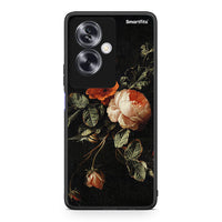 Thumbnail for Oppo A79 / A2 Vintage Roses θήκη από τη Smartfits με σχέδιο στο πίσω μέρος και μαύρο περίβλημα | Smartphone case with colorful back and black bezels by Smartfits