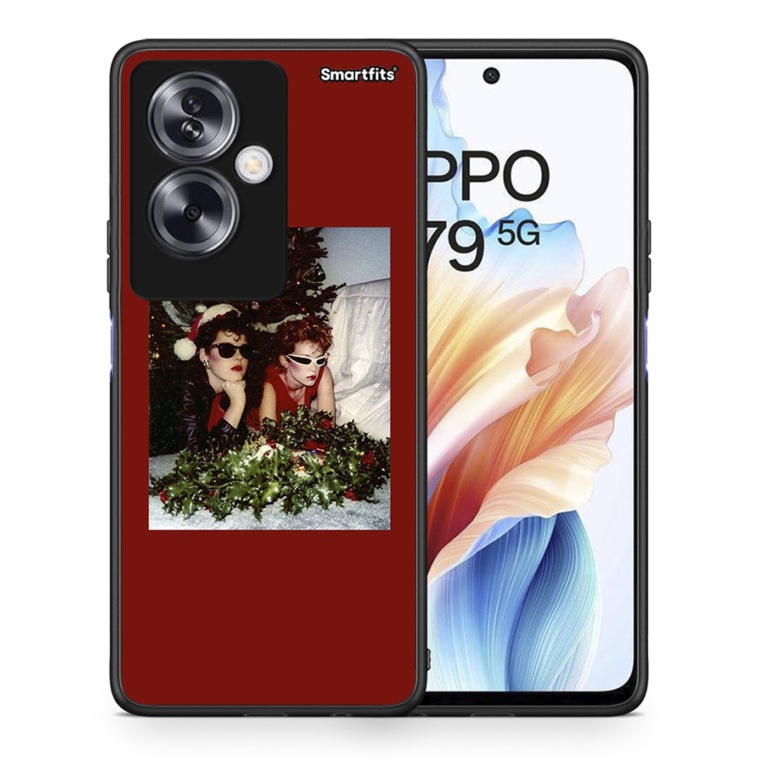 Θήκη Oppo A79 / A2 Waiting For Xmas από τη Smartfits με σχέδιο στο πίσω μέρος και μαύρο περίβλημα | Oppo A79 / A2 Waiting For Xmas case with colorful back and black bezels