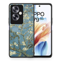 Thumbnail for Θήκη Oppo A79 / A2 White Blossoms από τη Smartfits με σχέδιο στο πίσω μέρος και μαύρο περίβλημα | Oppo A79 / A2 White Blossoms case with colorful back and black bezels