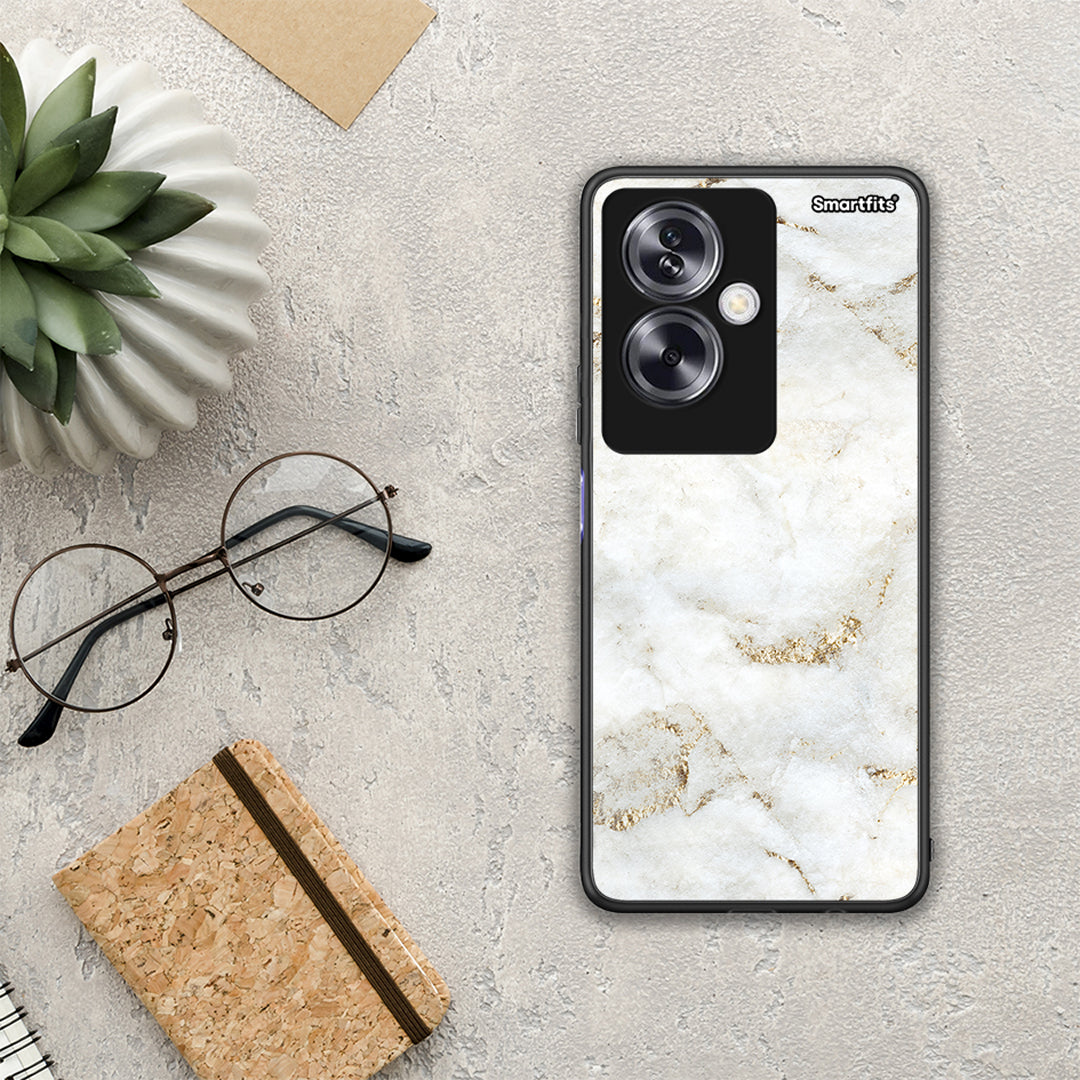 White Gold Marble - Oppo A79 / A2 case