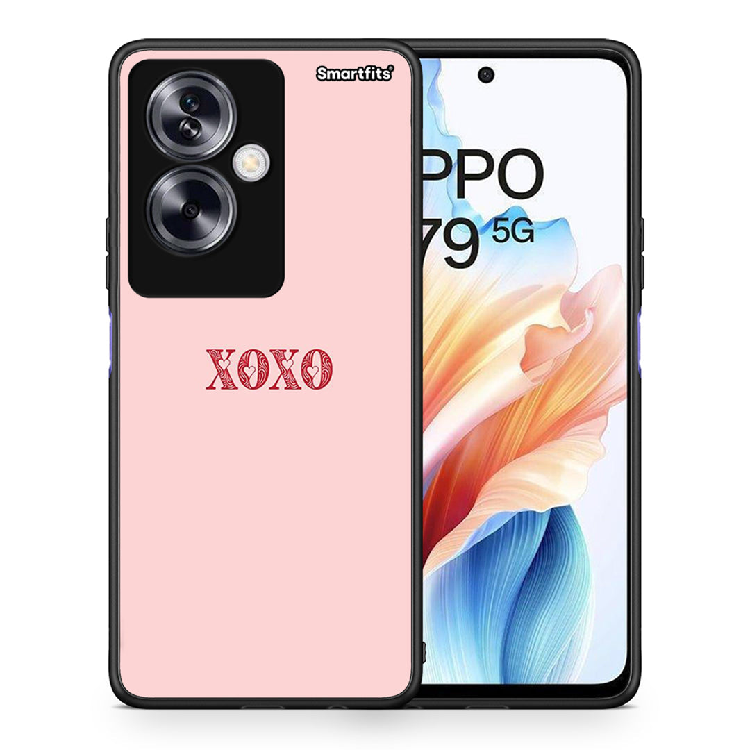Θήκη Oppo A79 / A2 XOXO Love από τη Smartfits με σχέδιο στο πίσω μέρος και μαύρο περίβλημα | Oppo A79 / A2 XOXO Love case with colorful back and black bezels