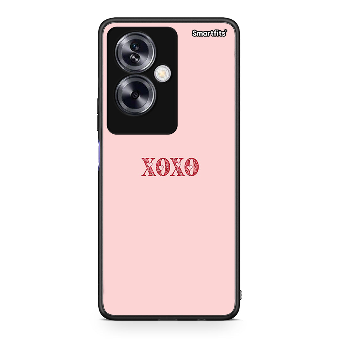 Oppo A79 / A2 XOXO Love θήκη από τη Smartfits με σχέδιο στο πίσω μέρος και μαύρο περίβλημα | Smartphone case with colorful back and black bezels by Smartfits