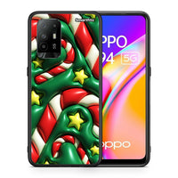 Thumbnail for Θήκη Oppo A94 5G Christmas Bubbles από τη Smartfits με σχέδιο στο πίσω μέρος και μαύρο περίβλημα | Oppo A94 5G Christmas Bubbles case with colorful back and black bezels